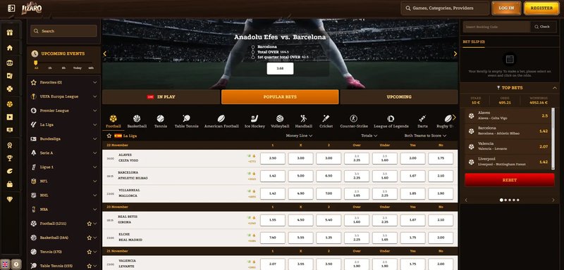 Lizaro casino in United Kingdom
